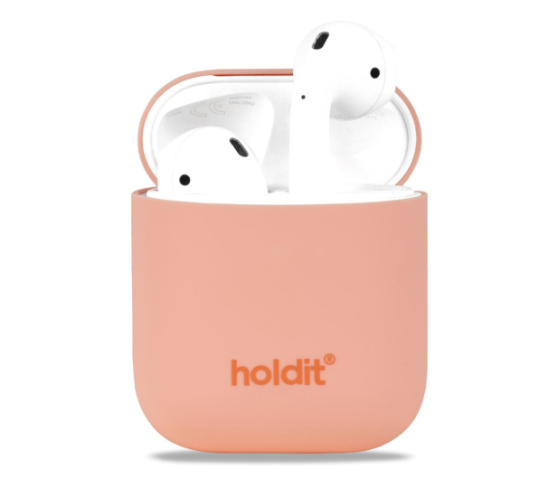 Holdit Silicone Case AirPods 1&2 Pink Peach - 1148885 - zdjęcie