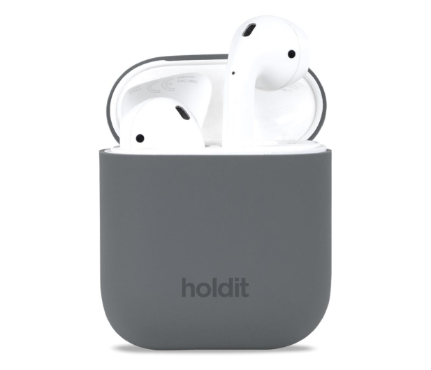 Holdit Silicone Case AirPods 1&2 Space Gray - 1148895 - zdjęcie