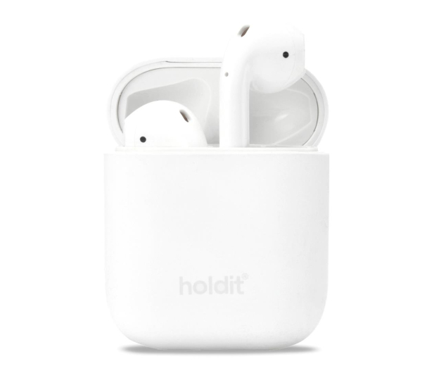 Holdit Silicone Case AirPods 1&2 White - 1148902 - zdjęcie