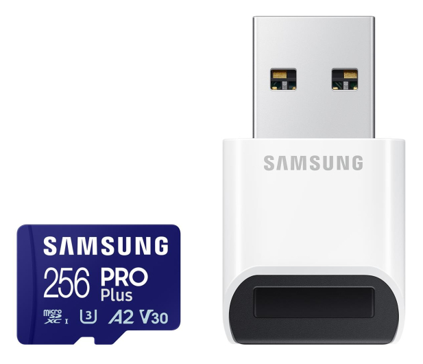 Samsung 256GB microSDXC PRO Plus 180MB/s z czytnikiem (2023) - 1149395 - zdjęcie