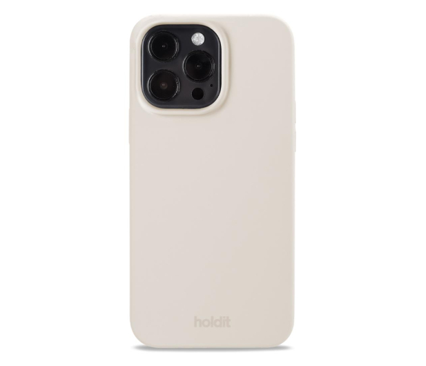 Holdit Silicone Case iPhone 14 Pro Max Light Beige - 1148672 - zdjęcie