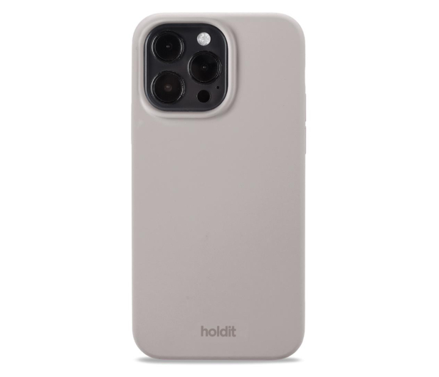 Holdit Silicone Case iPhone 14 Pro Max Taupe - 1148682 - zdjęcie