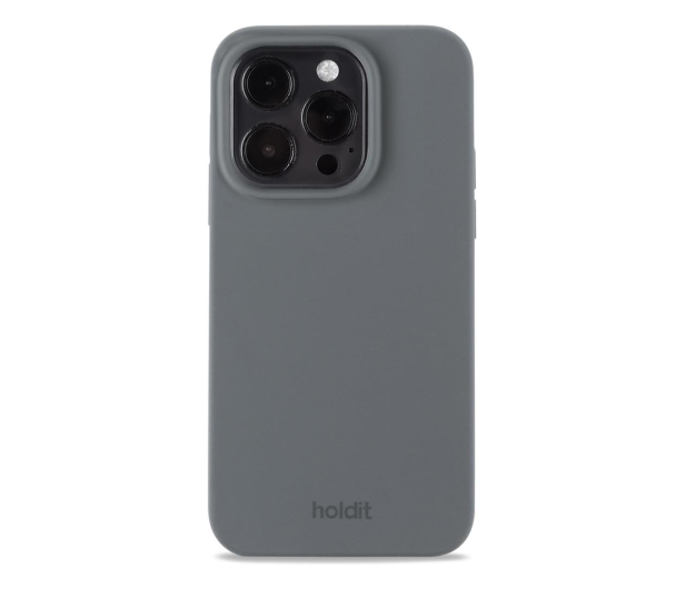Holdit Silicone Case iPhone 14 Pro Space Gray - 1148641 - zdjęcie