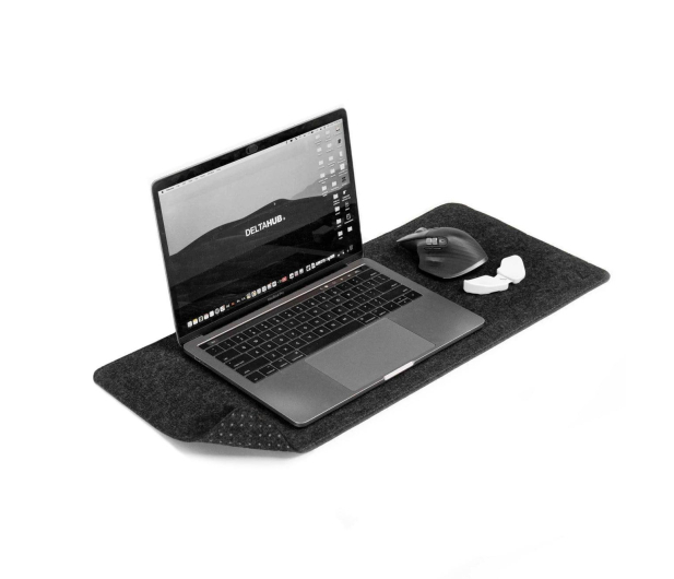 Deltahub Minimalistic Desk Pad - Dark Grey  - S - 1151364 - zdjęcie