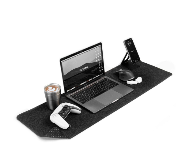 Deltahub Minimalistic Desk Pad - Dark Grey  - L - 1151365 - zdjęcie
