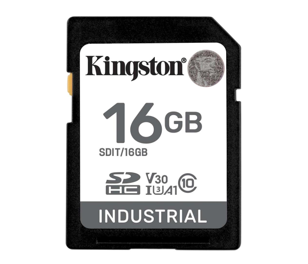 Kingston 16GB SDHC Industrial UHS-I U3 V30 A1 pSLC - 1149991 - zdjęcie