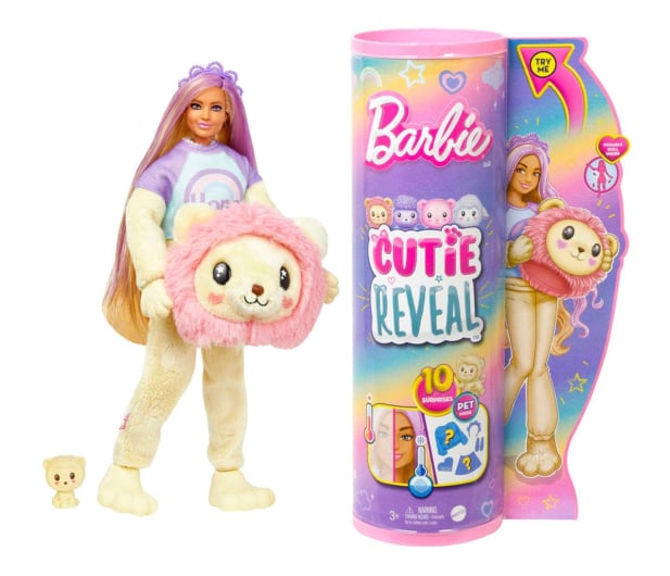 Barbie Cutie Reveal Lalka Lew Seria Słodkie stylizacje - 1155598 - zdjęcie