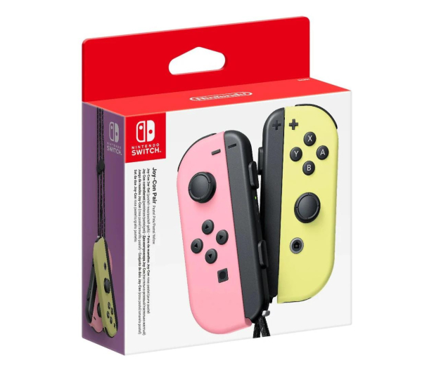 Nintendo Switch Joy-Con Controller - Różowy / Żółty - 1153294 - zdjęcie 2