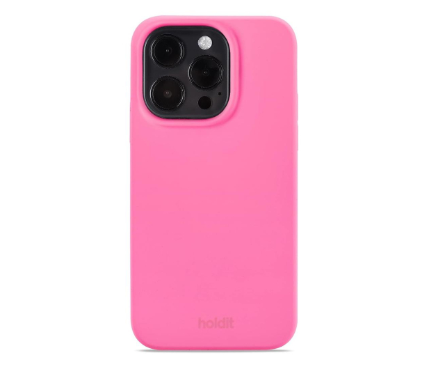 Holdit Silicone Case iPhone 13 Pro Bright Pink - 1148388 - zdjęcie