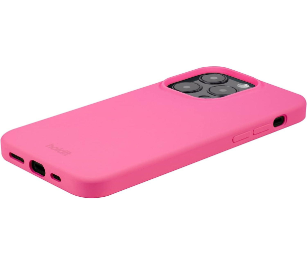 Holdit Silicone Case iPhone 13 Pro Bright Pink - 1148388 - zdjęcie 3