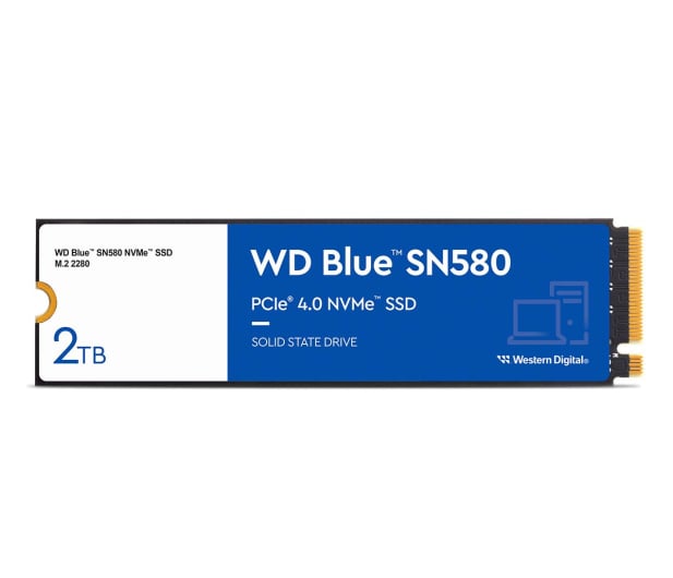 WD 2TB M.2 PCIe Gen4 NVMe Blue SN580 - 1160140 - zdjęcie