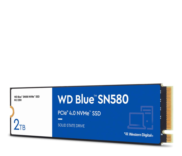 WD 2TB M.2 PCIe Gen4 NVMe Blue SN580 - 1160140 - zdjęcie 3