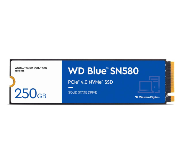 WD 250GB M.2 PCIe Gen4 NVMe Blue SN580 - 1160144 - zdjęcie
