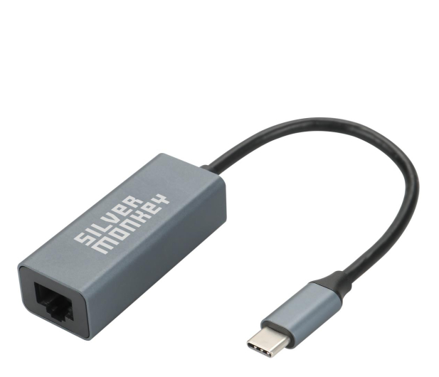 Silver Monkey Adapter USB-C - RJ-45 1000 Mbps - 1093330 - zdjęcie
