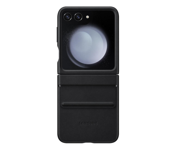Samsung Flap ECO-Leather Cas do Galaxy Z Flip5 czarne - 1158946 - zdjęcie