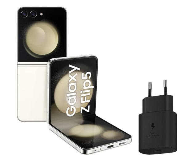 Samsung Galaxy Z Flip5 5G 8/512GB beżowy + Charger 25W - 1159828 - zdjęcie
