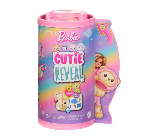 Barbie Cutie Reveal Chelsea Lalka Lew Seria Słodkie stylizacje - 1163983 - zdjęcie 3