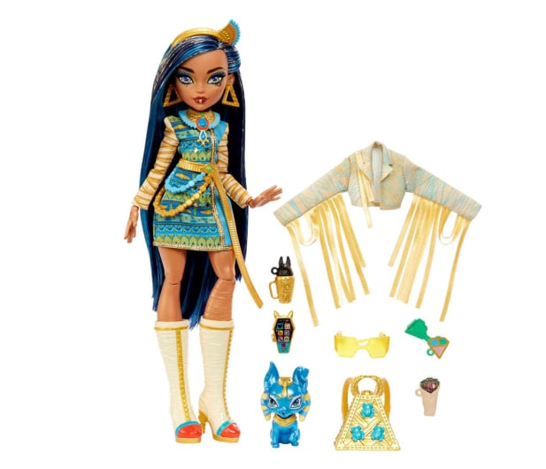 Mattel Monster High Cleo de Nile Lalka podstawowa - 1164019 - zdjęcie