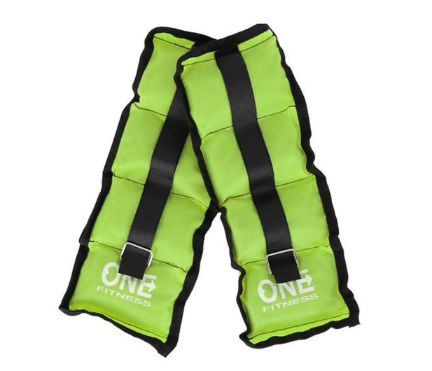 One Fitness Obciążniki do ćwiczeń 2 x 0,7kg WW01 zielone - 1158533 - zdjęcie 2