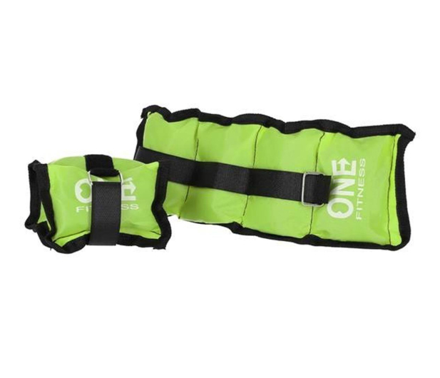 One Fitness Obciążniki do ćwiczeń 2 x 0,7kg WW01 zielone - 1158533 - zdjęcie 3