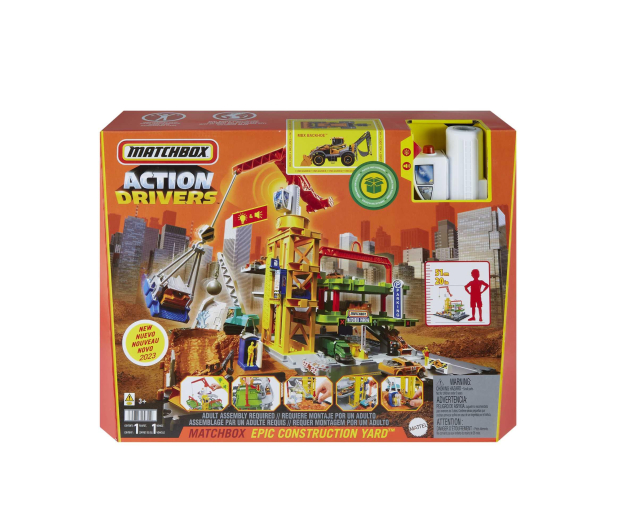 Mattel Matchbox Prawdziwe Przygody Strefa budowy - 1157915 - zdjęcie 5