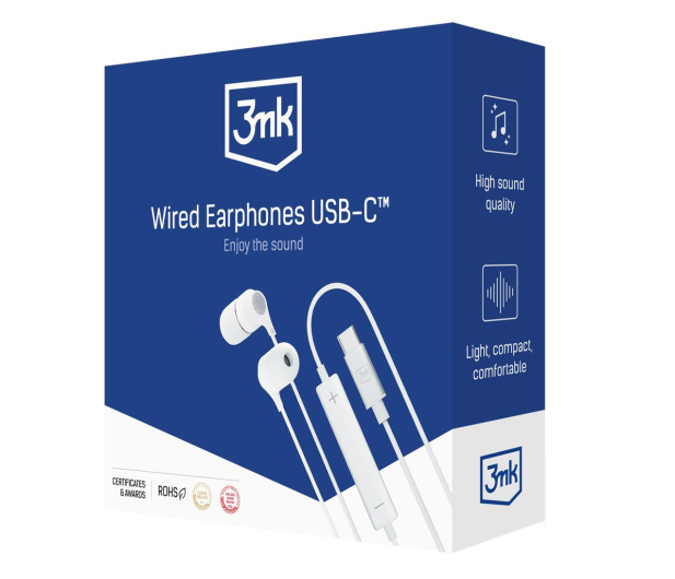 3mk Wired Earphones USB-C - 1158015 - zdjęcie 5