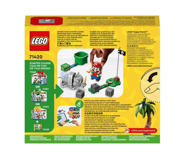 LEGO Super Mario 71420 Nosorożec Rambi - zestaw rozszerzający - 1159380 - zdjęcie 6