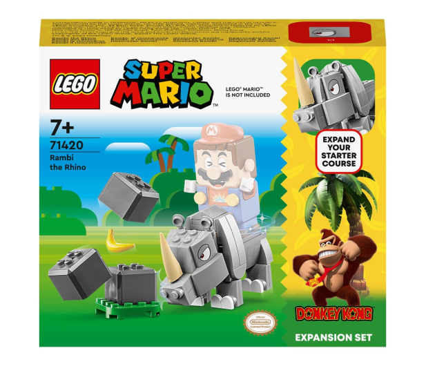 LEGO Super Mario 71420 Nosorożec Rambi - zestaw rozszerzający - 1159380 - zdjęcie
