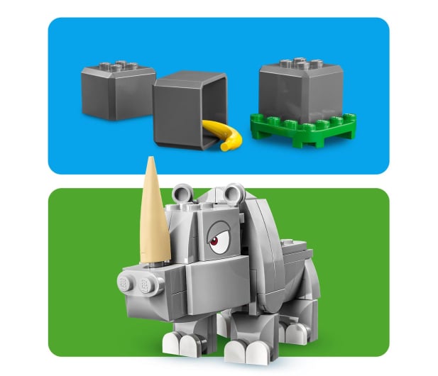 LEGO Super Mario 71420 Nosorożec Rambi - zestaw rozszerzający - 1159380 - zdjęcie 4