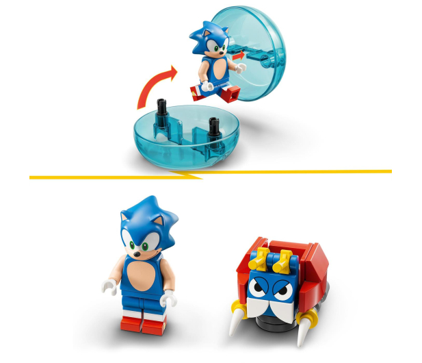 LEGO Sonic the Hedgehog™ 76990 Sonic - wyzwanie z pędzącą kulą - 1159403 - zdjęcie 5