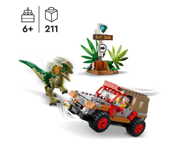 LEGO Jurassic World 76958 Zasadzka na dilofozaura - 1159451 - zdjęcie 3