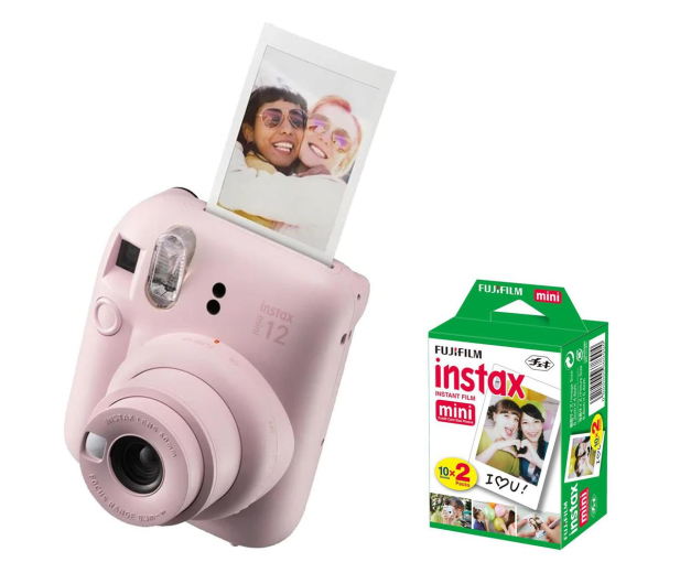 Fujifilm Instax Mini 12 różowy + wkłady (20 zdjęć) - 1168979 - zdjęcie