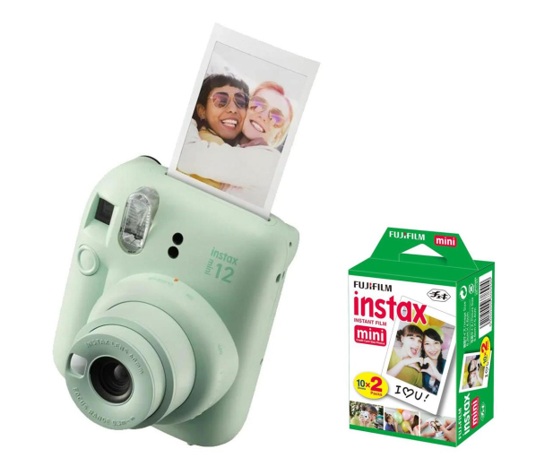 Fujifilm Instax Mini 12 zielony + wkłady (20 zdjęć) - 1168996 - zdjęcie