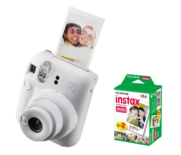 Fujifilm Instax Mini 12 biały + wkłady (20 zdjęć) - 1168998 - zdjęcie