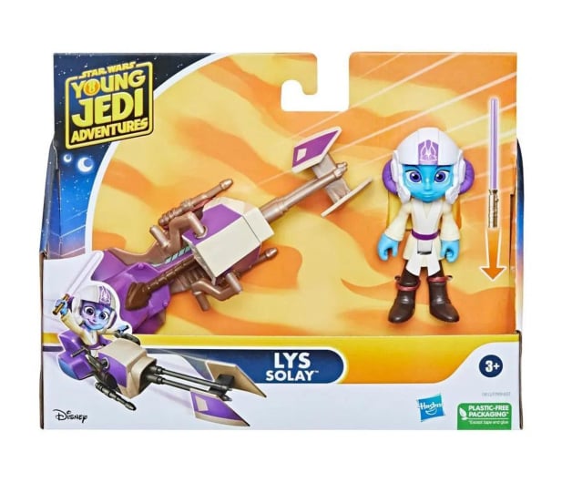 Hasbro Star Wars Przygody młodych Jedi - Lys Solay + śmigacz - 1169043 - zdjęcie 3