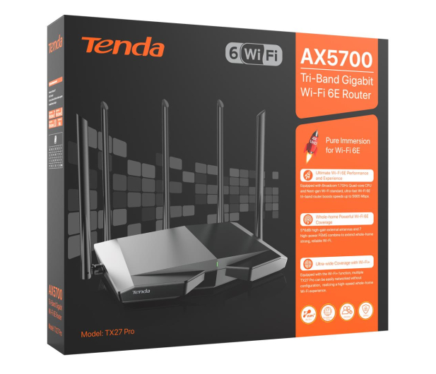 Tenda TX27 Pro (5700Mb/s a/b/g/n/ac/ax) - 1165257 - zdjęcie 5