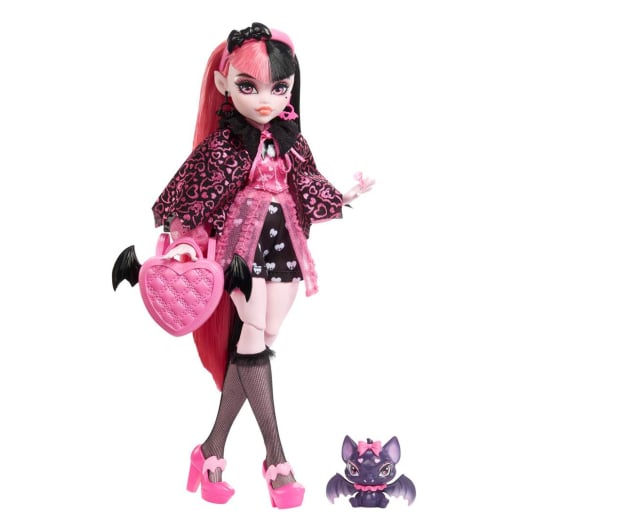 Mattel Monster High Draculaura Lalka podstawowa - 1164015 - zdjęcie