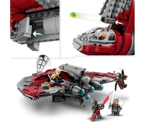 LEGO Star Wars 75362 Prom kosmiczny Jedi T-6 Ahsoki Tano - 1170597 - zdjęcie 5