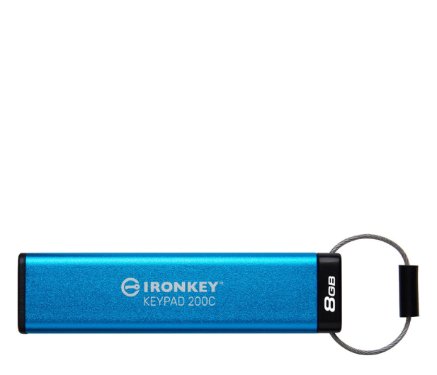 Kingston 8GB IronKey Keypad 200C USB-C FIPS 140-3 Lvl 3 AES-256 - 1169014 - zdjęcie