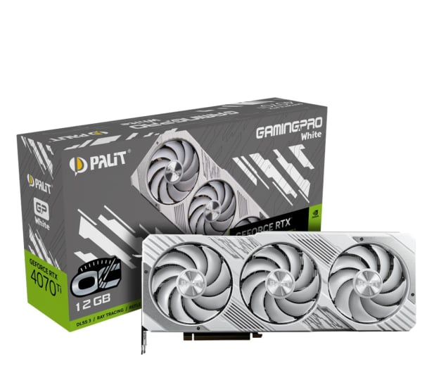 Palit GeForce RTX 4070 Ti GamingPro White OC 12GB GDDR6X - 1169670 - zdjęcie