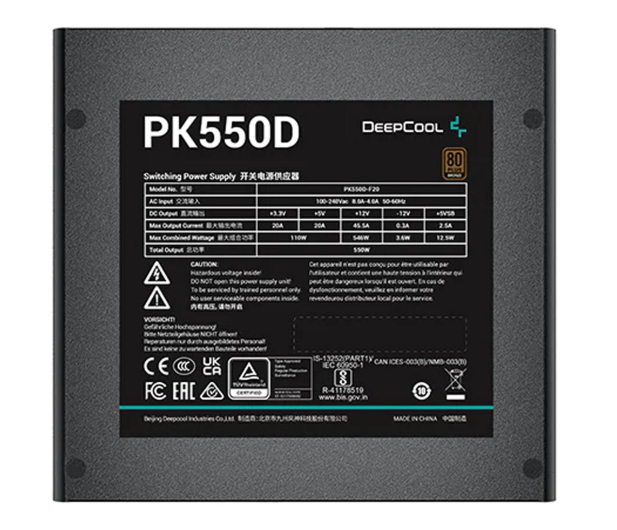 Deepcool PK550D 550W 80 Plus Bronze - 1170507 - zdjęcie 4
