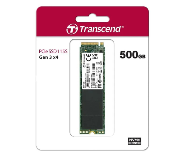 Transcend 500GB M.2 PCIe NVMe 115S - 1171756 - zdjęcie 3