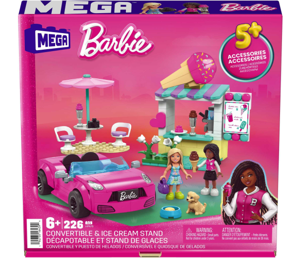 Mega Bloks Barbie Kabriolet i stoisko z lodami - 1164388 - zdjęcie 5