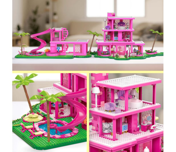 Mega Bloks Barbie Dreamhouse Domek Marzeń - 1164387 - zdjęcie 2