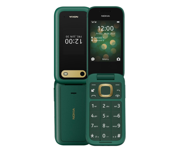 Nokia 2660 4G Flip Zielony + Stacja Ładująca - 1165776 - zdjęcie