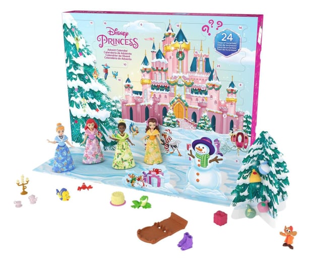 Mattel Disney Princess Kalendarz adwentowy Małe lalki - 1164322 - zdjęcie