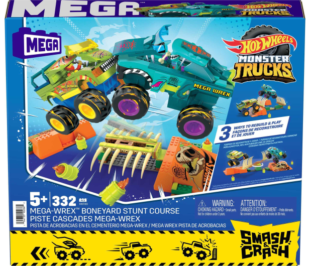 Mega Bloks Hot Wheels Monster Trucks Mega-Wrex Tor przeszkód grozy - 1164379 - zdjęcie 5