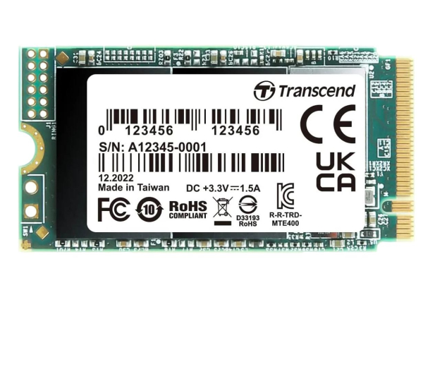 Transcend 512GB M.2 2242 PCIe NVMe 400S - 1171780 - zdjęcie