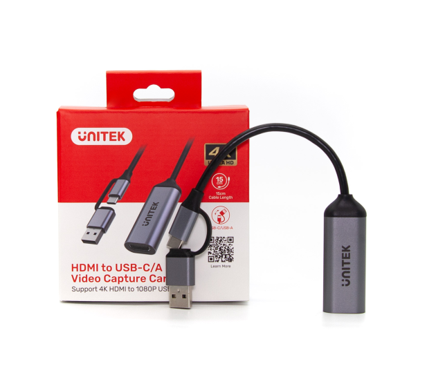 Unitek Video Grabber USB-C/A HDMI 1.4 - 1172309 - zdjęcie 7