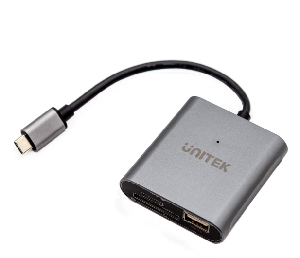 Unitek Czytnik kart USB-C SD/microSD z hubem USB-A - 1172356 - zdjęcie